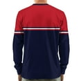 thumbnail image 3 of Hearthz Men's Henley T-Shirt Long Sleeve Fall 3-Button Color Block Summer Shirts for Men O Neck Baseball Cotton T Shirts, 3 of 7
