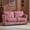 Pink, variant on Ktaxon 68" Loveseat Sofa, 2-Seater Chenille Fabric Couch, Compact Sofa for Living Room, Bedroom, Apartment, Small Spaces Pink