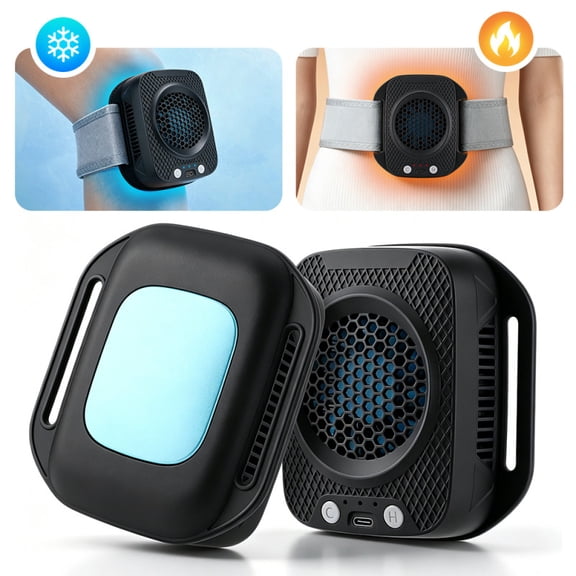 Hot & Cold Compression Device, Rechargeable Wearable Ice Pack and Heating Pad with 3 Temperature Levels, Cordless Hot & Cold Heating Pad for Knee Shoulder Neck Waist