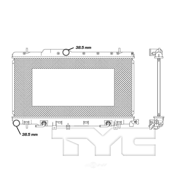 TYC 2450 Radiator Assembly Fits 1983 GMC S15
