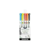 Zebra Mildliner Double-Ended Highlighter Set, 5-Colors, Friendly