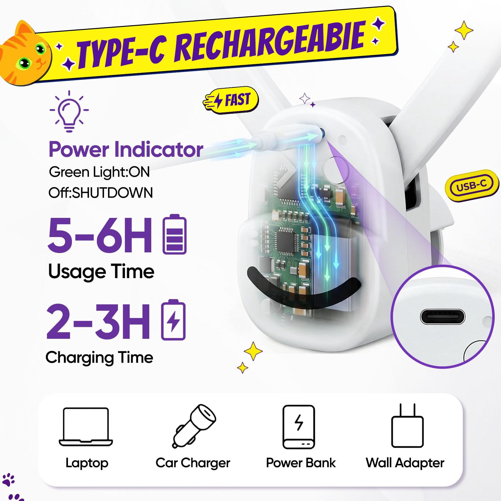 Interactive Cat Toys For Indoor Cats: Automatic Flying Bird Wand Chase Exercise Enrichment  Usb Rechargeable Durable Safe Hanging Bored Kittens Adult Multi Households