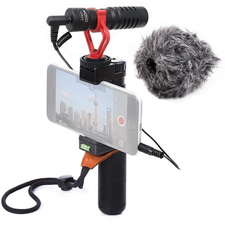 UPC: 0817711021015 | Movo Pr-2-pm Smartphone Video Rig With Shotgun Microphone  Grip Handle  & Wrist Strap For Iphone 5  5c  5s  6  6s  7  8  X [regular And Plus]  Samsung Galaxy  Note And More