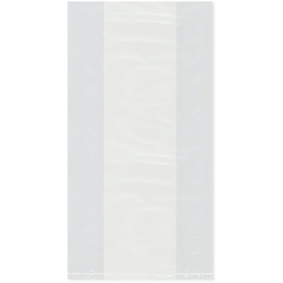 Plymor 8" x 4" x 15" (Pack of 100), 1 Mil Gusseted Plastic Bags