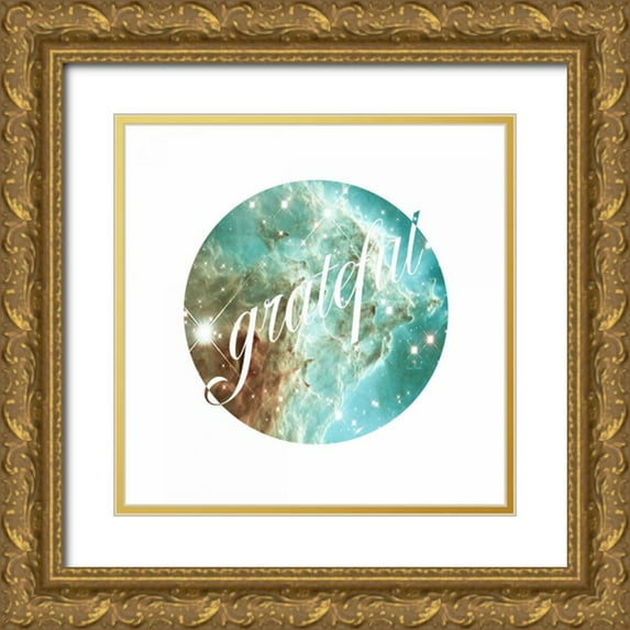 Murdock, Ramona 15x15 Gold Ornate Wood Framed with Double Matting Museum Art Print Titled - Grateful