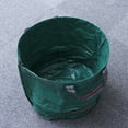 thumbnail image 5 of KAKOWELY leaf bag 120L Large Capacity Garden Bag Reusable Leaf Sack Trash Can Foldable Garden Garbage Waste Collection Container Storage Bag (Green)29.92"X17.72"X0.04", 5 of 5