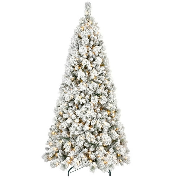 7.5 ft. Pre-Lit LED Full Fir Artificial Christmas Tree with 500 Twinkling Warm White Lights & Memory Wire