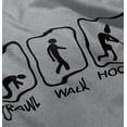 thumbnail image 5 of Crawl Walk Hockey Street Sign Humor Toddler Boy Girl T Shirt Infant Toddler Brisco Brands 4T, 5 of 6