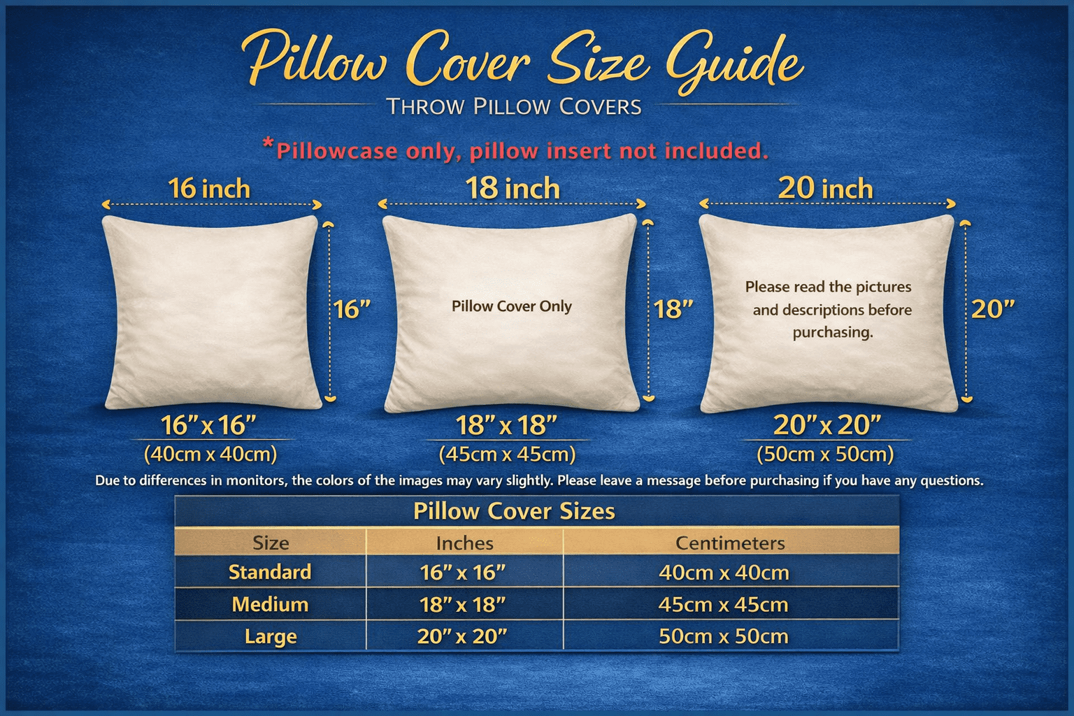 Aaekzj Navy Blue Outdoor Throw Pillow Covers 18x18 Set of 4 Patio Porch Pillow Covers Outdoor Patio Decor Aesthetic for RV Garden and Patio Furniture No Inserts