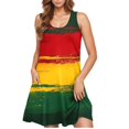 thumbnail image 2 of Vestido Casual de las Mujeres sin Mangas en Gradiente Cuello de Tripulación, Vestido Ligero de Primavera Y Verano de Poliéster, 2 of 8