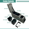 thumbnail image 3 of 31515 Denim Black Deluxe Locking Center Console for Jeep CJ-5 1976-1983, CJ-7 1976-1986, Wrangler YJ 1987-1995 Grey, 3 of 6