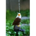 thumbnail image 4 of Estatuilla de águila, luz de estaca solar para jardín, luces de águila solares, luz brillante decorativa para exteriores, águila con estaca alimentada por energía Solar Ormromra WMZY-1273, 4 of 4