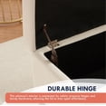 thumbnail image 5 of Ornavo Home Storage Ottoman Bench Upholstered Rectangle Storage Ottoman with Hinge Lid for Entryway, Bedroom, Living Room, Velvet Cream, 5 of 7
