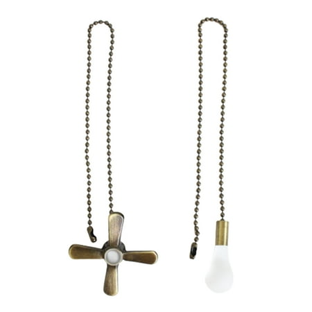 

YMH Vintage Metal Mini Pendants Ceiling Fan Pull Chain Switch Home Restaurant Decor