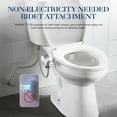 thumbnail image 4 of ANNWA Non-Electric Bidet Attachment for Toilet Seat, Daul Clean Nozzles 3 Modes Adjustable Water Pressure  Ultra-Slim Bidet Toilet Seat Attachment with Pressure Controls Feminine/Posterior Wash(TT17N, 4 of 9