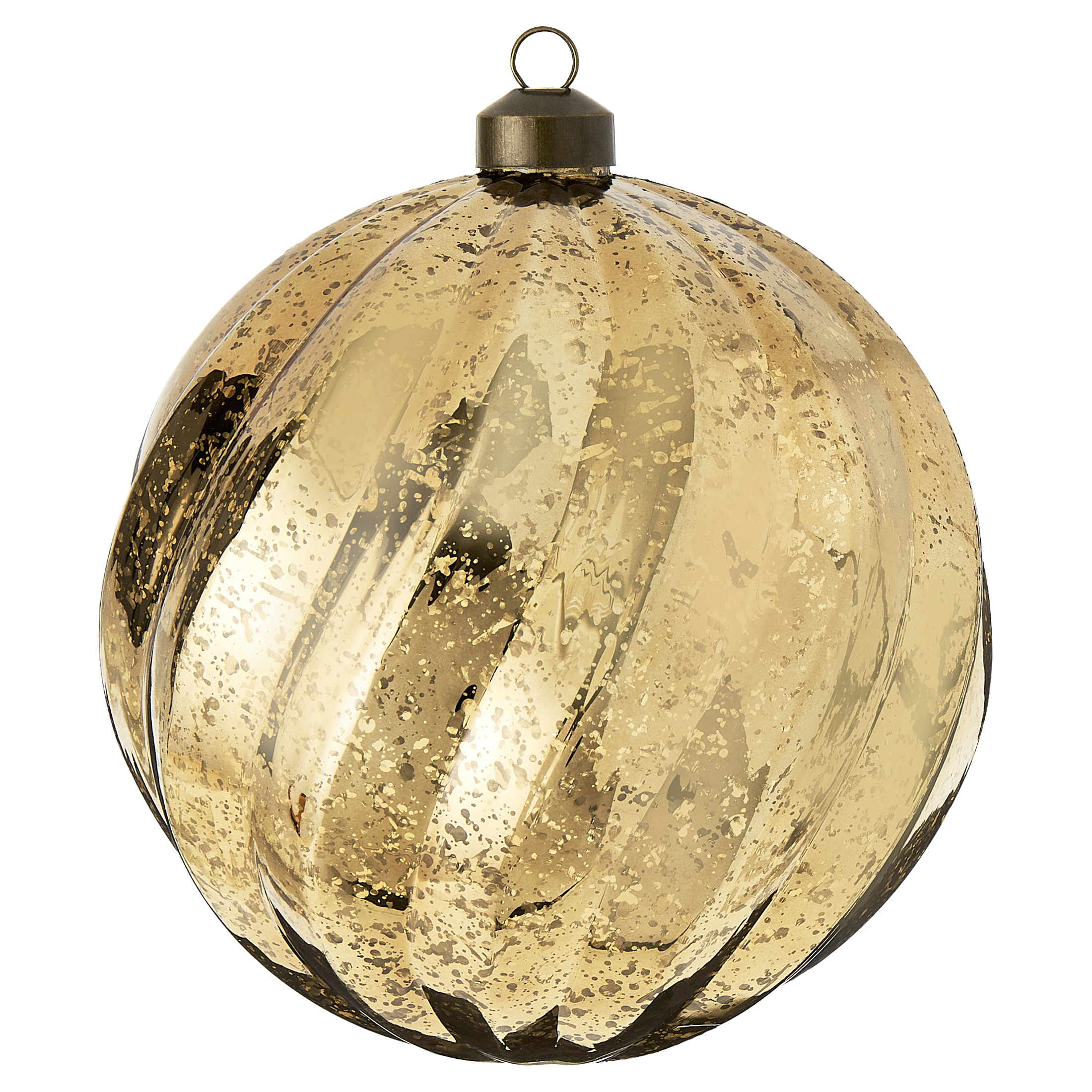 3 Count Gold Mercury-Style Shatterproof Christmas Ornaments, by My Texas House