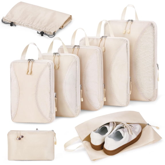 Compression Packing Cubes Packing Organizers, Extensible Suitcase Organiser Bags, Travel Organizer Cubes for Travel Essentials