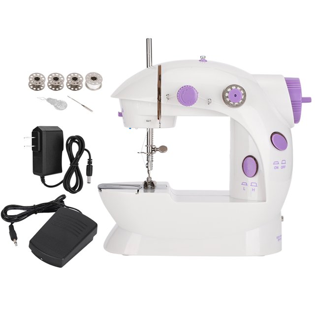 Máquina de coser Mini herramienta de bordado portátil de escritorio multifunción para el hogar (110-240 V) (enchufe de EE. UU.)
