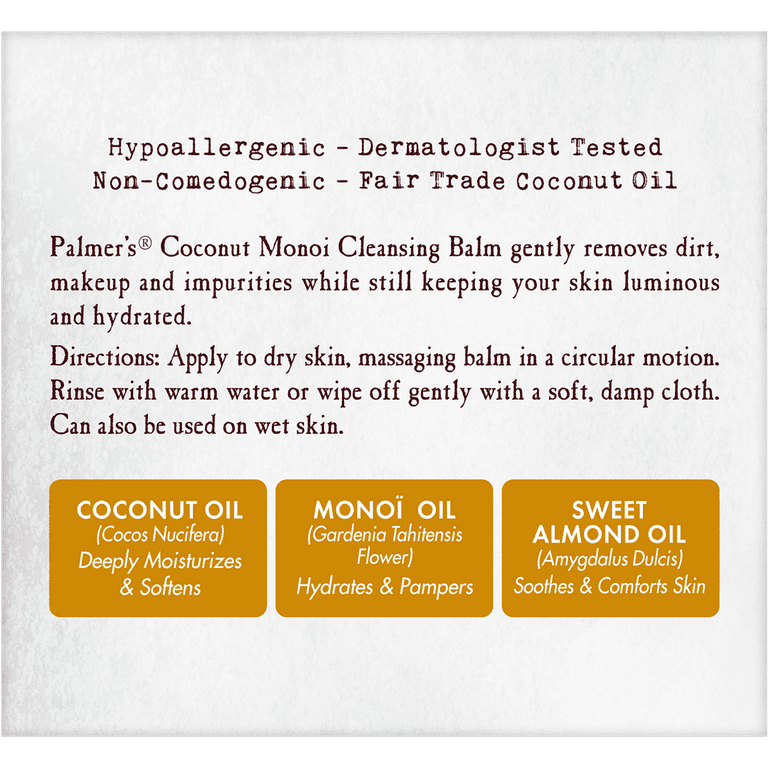 PALMER'S Coconut Monoi Cleansing Balm (2.25oz) PALMER'S Coconut Monoi Cleansing Balm (2.25oz)