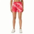 thumbnail image 2 of Aueoeo Women Texture Shorts Color Printed High Waisted Elastic Waist Workout Shorts Gym Quick Dry Breathable Shorts S, 2 of 3