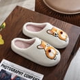 thumbnail image 5 of BERANMEY Cute Animal Slippers for Women Men Cartoon Womens Slippers Fuzzy Fall Winter Warm Cozy Couple House Slippers Shoes, 5 of 5