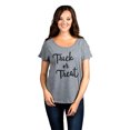 thumbnail image 2 of Thread Tank Trick Or Treat Women's Relaxed Slouchy Dolman T-Shirt Tee Heather Grey X-Large, 2 of 4
