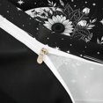thumbnail image 5 of Homewish Gothic Skull Skeleton Duvet Cover Queen, Lunar Stars Queen Bedding, Black White, Black Reversible 3-Piece, 1 Duvet Cover and 2 Pillowcases, 5 of 7