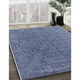 thumbnail image 2 of Ahgly Company Indoor Rectangle Mid-Century Modern Azure Blue Oriental Area Rugs, 8' x 12', 2 of 6