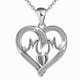 thumbnail image 1 of 2023 New Fashion Love MOM Mother Pendant Necklace Female Jewelry Mother's Day Necklace Gift Wholesale Gao Jinjia LED, 1 of 2