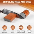 thumbnail image 5 of Rolling Knife Sharpener Kit – 3-Stage Manual Knife Sharpener for Kitchen, Chef & Serrated Knives – Knives Sharpener with Non-Slip Base – Knife Sharpening Kit, 5 of 7