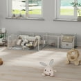 thumbnail image 3 of BingoPaw Clear Acrylic Playpen Guinea Pig Fence Play Pen Box with Waterproof Floor Pad for Rabbit, Hedgehogs, Hamsters, Small Animals, 3 of 13
