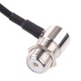 thumbnail image 3 of PL259 Male to SO239 Female RG58 Coaxial Cable Car Ham Radio Antenna Durable, 3 of 9