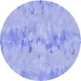thumbnail image 1 of Ahgly Company Machine Washable Indoor Round Transitional Light Slate Blue Area Rugs, 6' Round, 1 of 7
