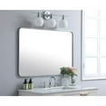 thumbnail image 3 of Soft corner metal rectangular mirror 28x42 inch in Silver, 3 of 5