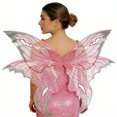 thumbnail image 4 of Orangide Sparkly Elf Wings with Elastic Straps, Adjustable Costume Accessory for Girls Women, Dress Up for Holiday Party Masquerade Role Play and Fantasy Events, 4 of 8