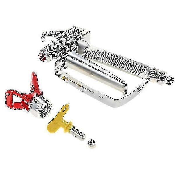 3600psi Airless Spray Gun with Red Base and Yellow Nozzle - Compatible with Graco Wagner Titan Sprayer