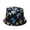 Black, variant on Butterfly Print Fisherman Hat Summer Cotton Double-sided Outdoor Bucket Sun Cap