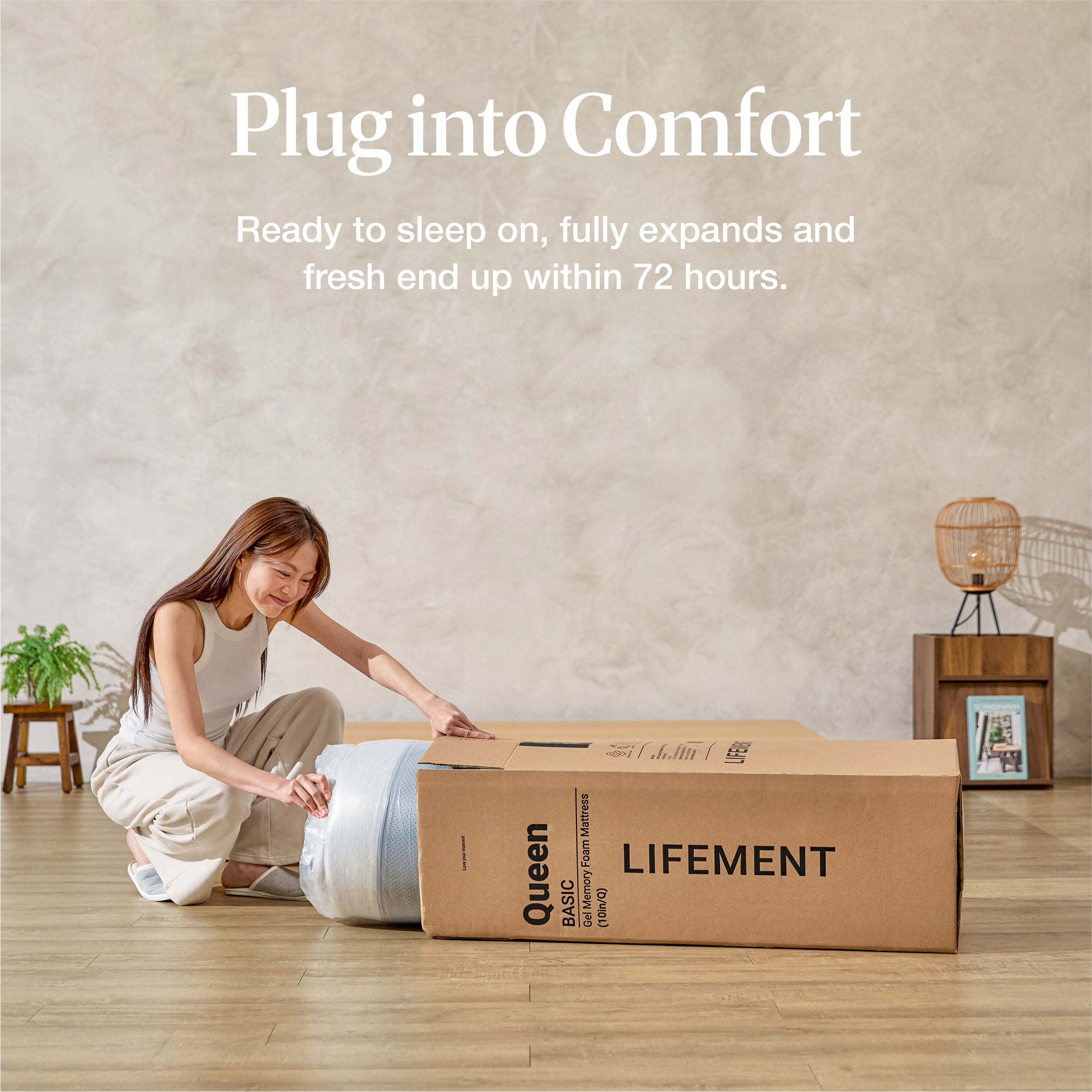LIFEMENT Basic 6 Inch Full Cooling Gel Memory Foam Mattress in a Box, Medium Firm | Gel Infused, Fiberglass Free, CertiPUR-US & OEKO-TEX Certified
