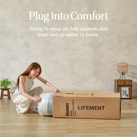 Lifement Basic 12 Inch Twin, Copper Infused Cooling Gel Memory Foam Mattress, Medium Firm, Fiberglass Free, Pressure Relief, Safe & Certified Foams & Cover, 10-Year Warranty