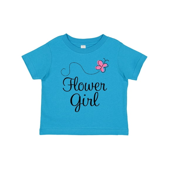Inktastic Flower Girl Wedding Butterfly Girls Toddler T-Shirt