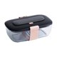 thumbnail image 1 of Contenedor de almacenamiento Recipiente De Vidrio Para Almacenamiento De Alimentos Con Tapas Herméticas Para Lugares De Trabajo Negro Negro Magideal Contenedor de almacenamiento, 1 of 6