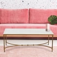 thumbnail image 7 of Creative Co-Op Libertine Genuine Marble and Metal Coffee Table, Gold Finish, 7 of 7