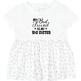 thumbnail image 3 of Inktastic My Best Friend is My Big Sister with Hearts Girls Baby Dress, 3 of 5