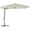 Sand, variant on vidaXL Garden Parasol Sand Polyester 98.4x98.4 in Rotatable