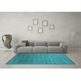 thumbnail image 3 of Ahgly Company Indoor Round Abstract Light Blue Contemporary Area Rugs, 3' Round, 3 of 4