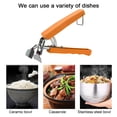 thumbnail image 3 of Yuarrent Feiqiong Cool Plate Tongs Anti escaldado Hot Bowl Retriever Pinzas Clip Suministros de cocina de acero inoxidable Plate Tongs Nuevo Cocina y Comedor Naranja común Yuarrent JJ24185-03, 3 of 6