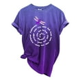 thumbnail image 2 of Alzheimer's Awareness T-Shirt - Memories Matter Support Graphic Tee, M, Purple, 2 of 3