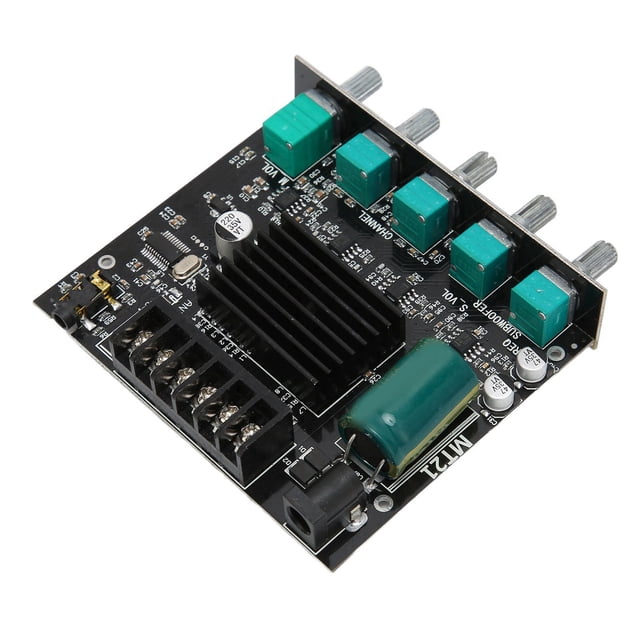 Placa Amplificadora, Protección De Placa Amplificadora De Sonido, Subwoofer Estéreo Ajustable DC12-24V Para Altavoces De 15-100W 4-8 Ohmios