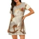 thumbnail image 1 of Fotbe Relaxing Cat With Tea Bata de Dormir para Mujer con Estampado, Camisón de Algodón de Manga Corta, Ropa de Dormir Casual, 1 of 6