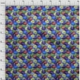 thumbnail image 4 of oneOone Cotton Poplin Twill Royal Blue Fabric Retro Bottle Soda Cap Sewing Fabric By The Yard Printed Diy Clothing Sewing Supplies 56 Inch Wide-2O, 4 of 6